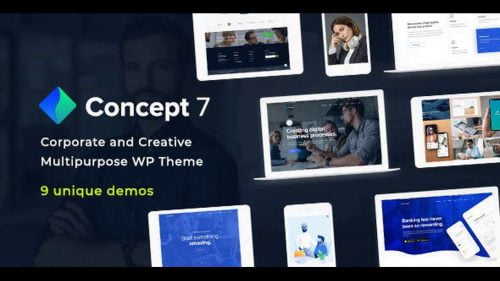 Concept Seven | Responsive Multipurpose WordPress Theme Nulled