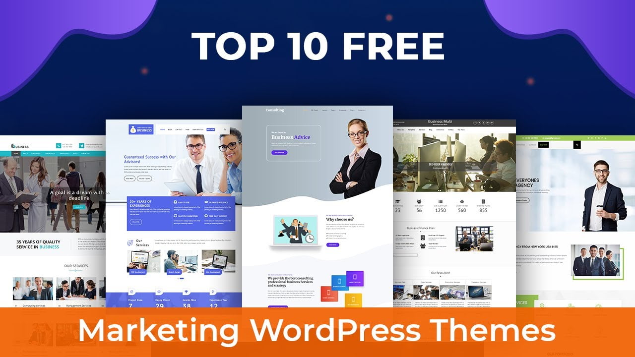 Top 10 Free Marketing WordPress Themes 2020 | Best WordPress Themes For Your Online Business